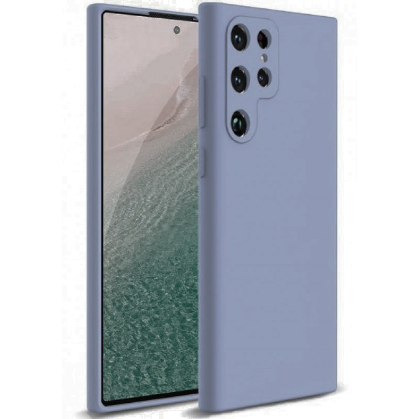 Θήκη Πλάτης Σιλικόνης Soft για Samsung Galaxy S23 Ultra - Χρώμα: Απαλό Μπλέ