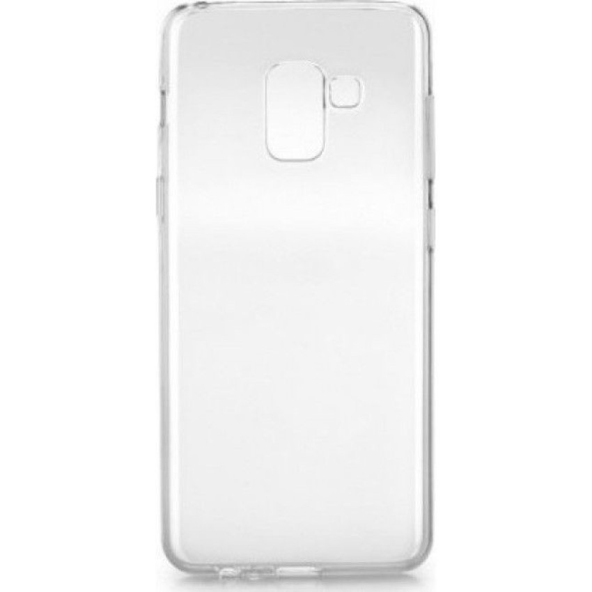 Θήκη Πλάτης Σιλικόνης Απλή για Samsung Galaxy A8 2018 - Χρώμα: Διάφανο