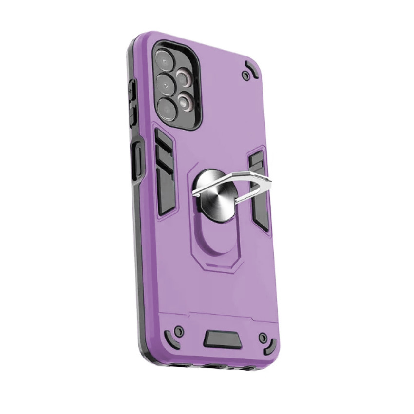 Σκληρή Θήκη Πλάτης Armor με Βάση Στήριξης για iPhone 14 Pro - Χρώμα: Λιλά