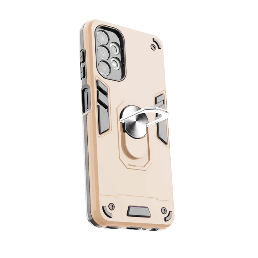 Σκληρή Θήκη Πλάτης Armor με Βάση Στήριξης για Samsung Galaxy A13 4G - Χρώμα: Χρυσό