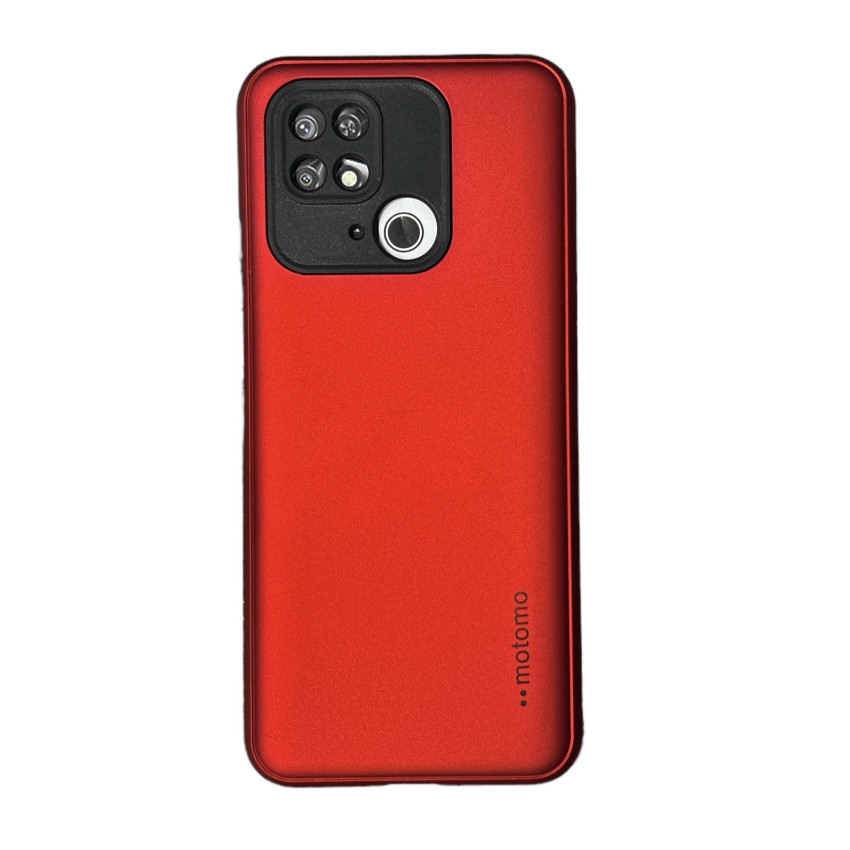Σκληρή Θήκη Πλάτης Motomo για Xiaomi Redmi 10C - Χρώμα: Κόκκινο