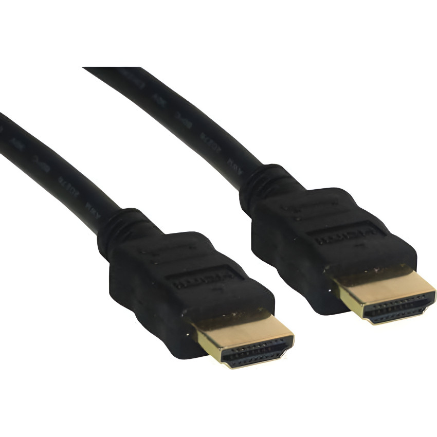 Καλώδιο Premium HDMI 1.4 Male σε HDMI Male 5m (Επιχρυσωμένο) - Χρώμα: Μαύρο
