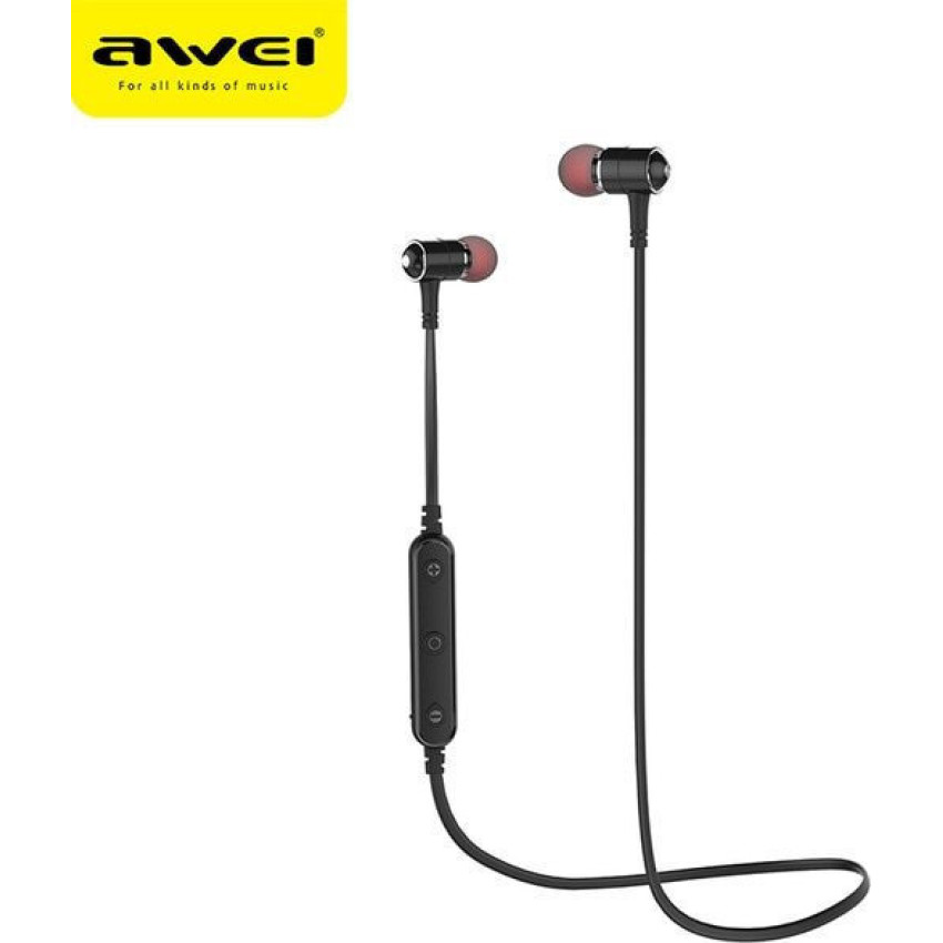 Awei B930BL In-Ear Bluetooth Handsfree Ακουστικά με Αντοχή στον Ιδρώτα - Χρώμα: Μαύρο