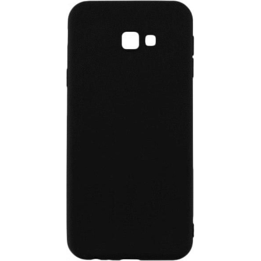 Θήκη Πλάτης Πλαστική με Πλαίσιο Σιλικόνης Samsung Galaxy J4 Plus - Χρώμα: Μαύρο