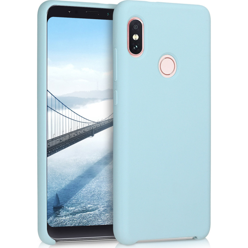 Θήκη Πλάτης Σιλικόνης Απλή για Xiaomi Redmi Note 5 - Χρώμα: Γαλάζιο
