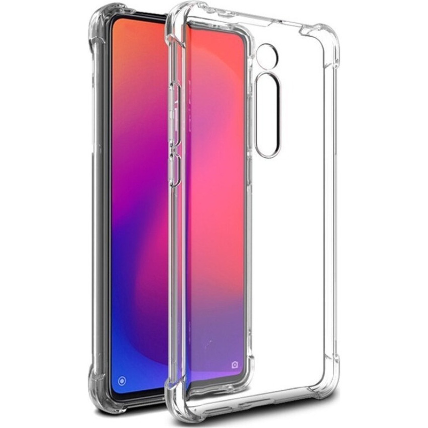 Θήκη Πλάτης Σιλικόνης Antishock για Xiaomi Mi 9T / 9T Pro - Χρώμα: Διάφανο