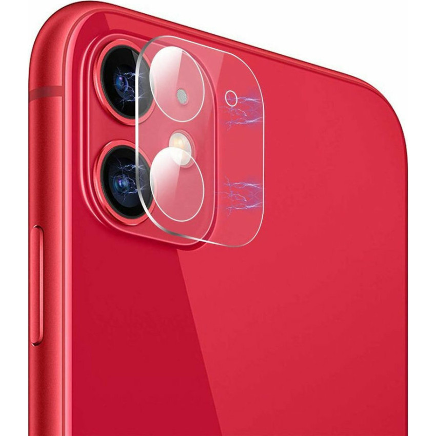 Full Cover Full Glue Tζαμάκι Προστασίας Πίσω Κάμερας για Apple iPhone 11 - Χρώμα: Διάφανο