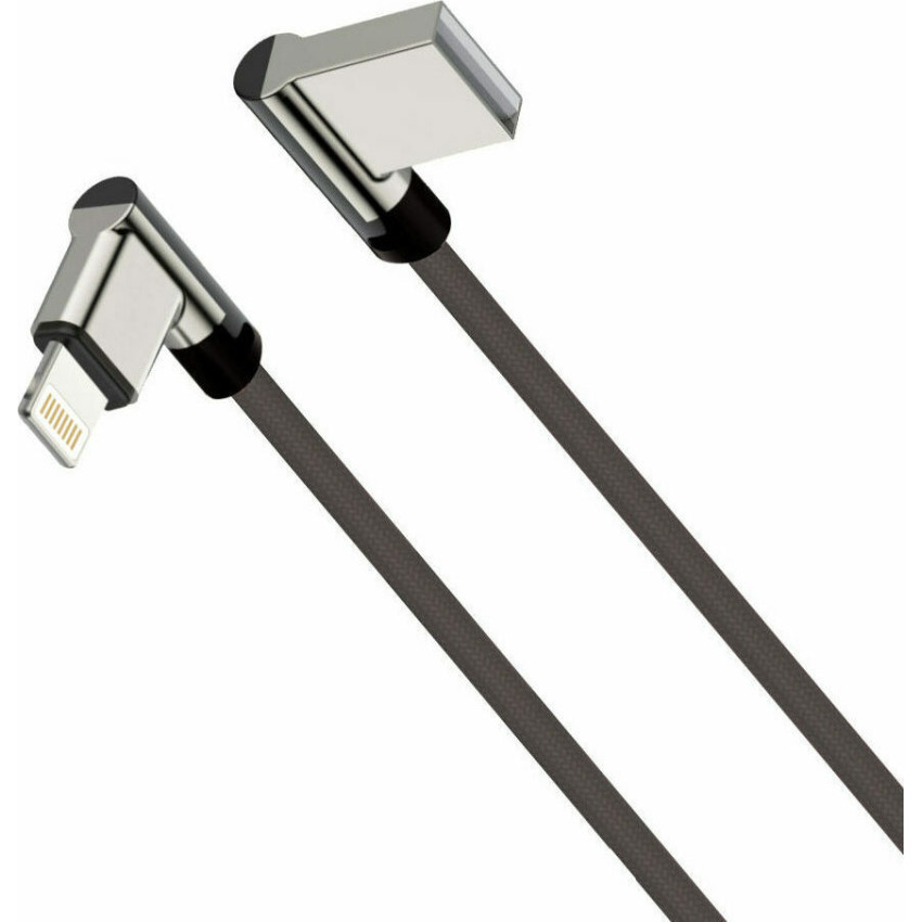 OPTIVA OPC23i Καλώδιο Angle (90°) USB σε Lightning 2m - Χρώμα: Μαύρο