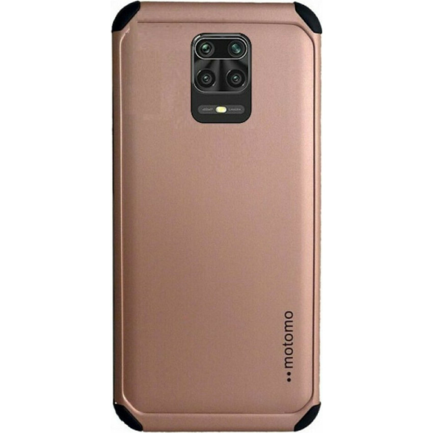 Σκληρή Θήκη Πλάτης Motomo για Xiaomi Redmi Note 9S/Redmi Note 9 Pro - Χρώμα: Ρόζ Χρυσό
