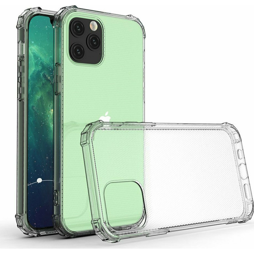 Θήκη Πλάτης Σιλικόνης Anti Shock για Apple iPhone 12 Pro Max - Χρώμα: Διάφανο