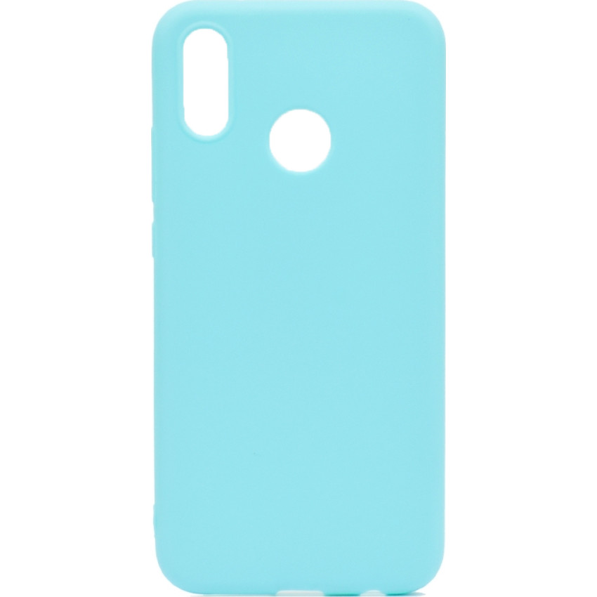 Θήκη Πλάτης Σιλικόνης Απλή για Huawei P20 Lite - Χρώμα: Γαλάζιο
