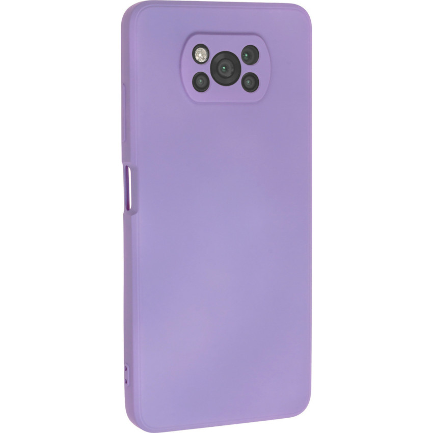 Θήκη Πλάτης Σιλικόνης Soft HQ για Xiaomi Poco X3 Pro Χρώμα: Λιλά