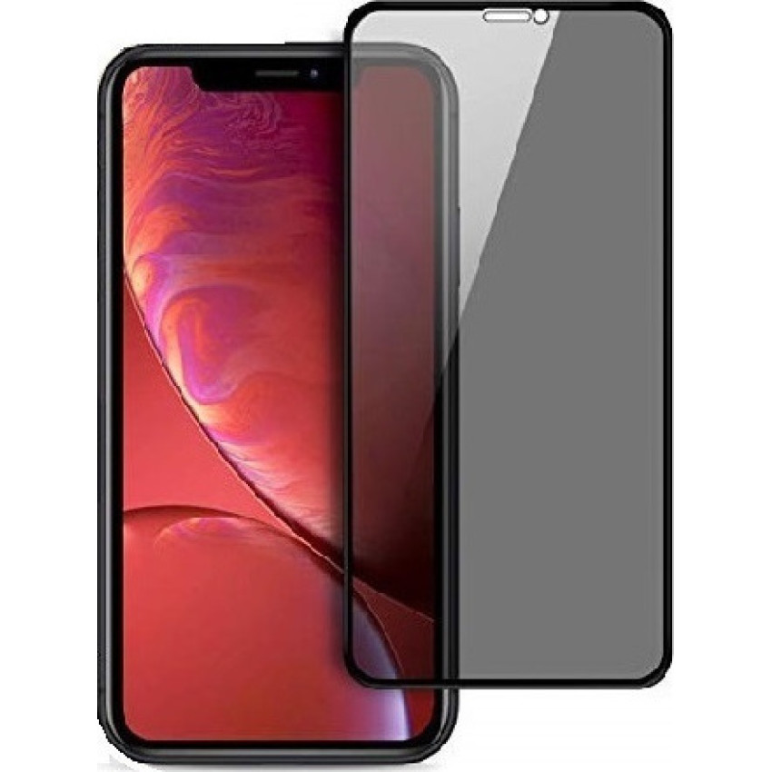 Privacy Full Cover Full Glue Tζαμάκι Προστασίας Οθόνης για Apple iPhone XR/11