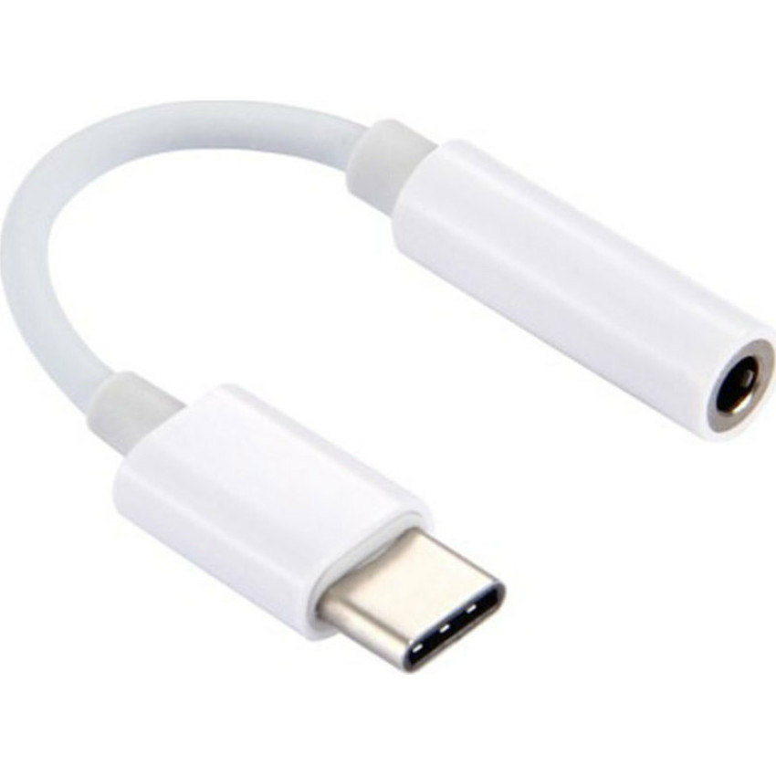 Μετατροπέας USB-C Male σε 3.5mm Female - Χρώμα: Άσπρο