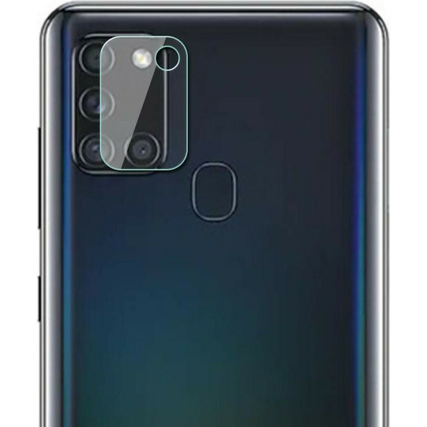 Full Glue Full Cover Full Glue Tζαμάκι Προστασίας Πίσω Κάμερας για Samsung Galaxy A21S - Χρώμα: Διάφανο