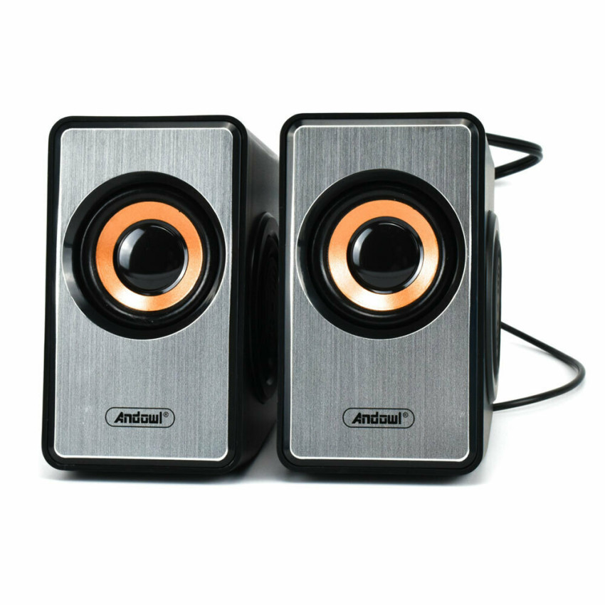 Andowl Q-YX16 Ηχεία Υπολογιστή 2.0 με Ισχύ 3W - Χρώμα: Μαύρο