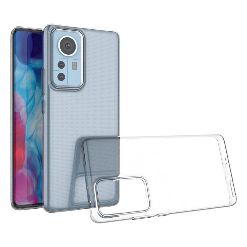 Θήκη Πλάτης Σιλικόνης Απλή για Xiaomi Mi 12 Pro - Χρώμα: Διάφανο