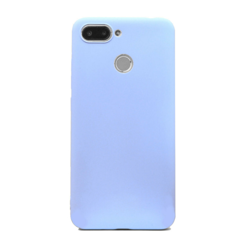 Θήκη Πλάτης Σιλικόνης Απλή για Xiaomi Redmi 6 - Χρώμα: Γαλάζιο