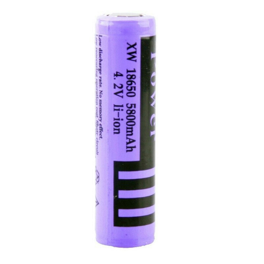 XW Power Επαναφορτιζόμενη Μπαταρία 18650 Li-ion 5800mAh 4.2V 1τμχ.