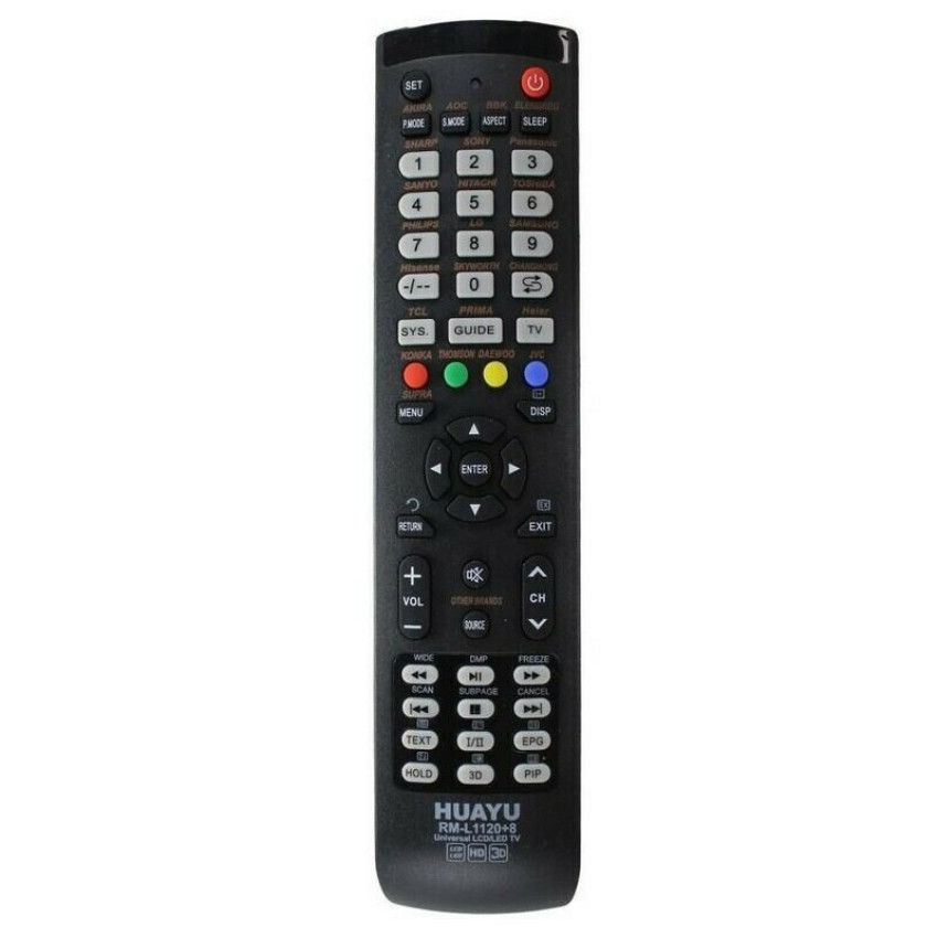 Huayu Universal Τηλεχειριστήριο RM-L1120+8 για Τηλεοράσεις