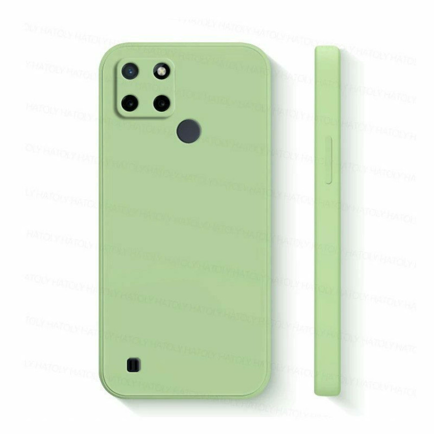 Θήκη Πλάτης Σιλικόνης Απλή για Realme C21Y/C25Y - Χρώμα: Απαλό Πράσινο
