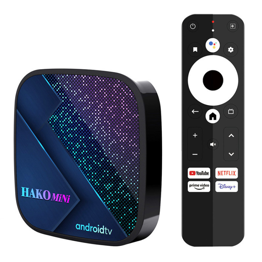 TV Box Hakomini 4K UHD με WiFi 2GB RAM & 16GB Αποθηκευτικό Χώρο με Λειτουργικό Android 11.0 & Google Assistant - Χρώμα: Μαύρο
