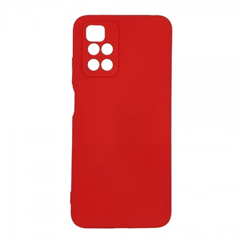 Θήκη Πλάτης Σιλικόνης Soft για Xiaomi Redmi 10 - Χρώμα: Κόκκινο