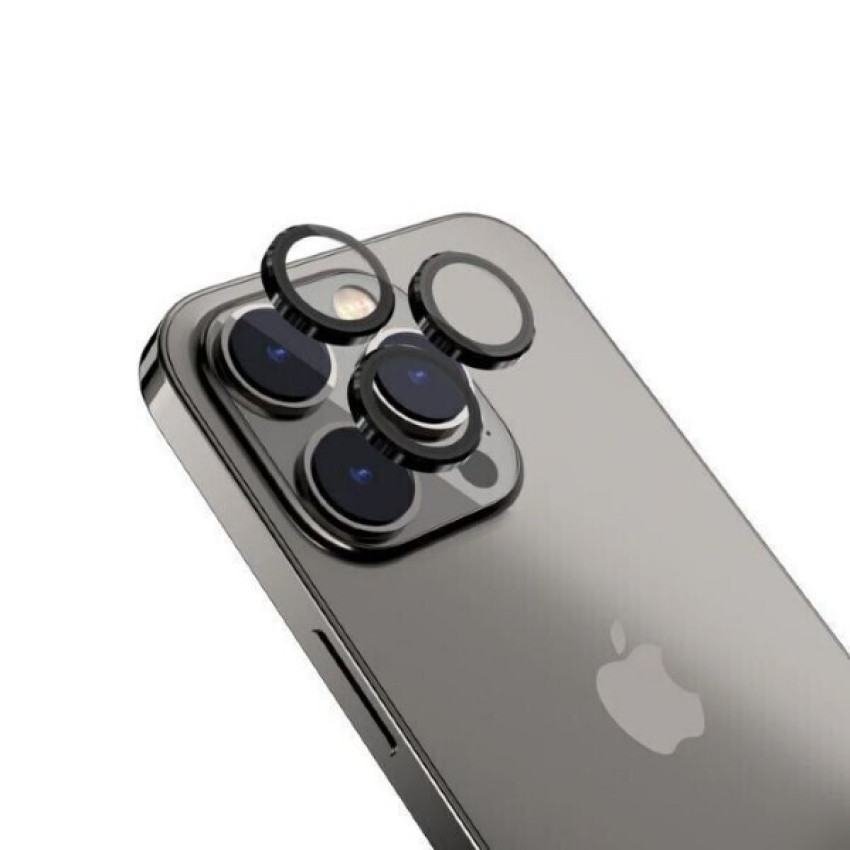 Τζαμάκι Προστασίας Κάμερας για iPhone 12 Pro Max - Χρώμα: Μαύρο