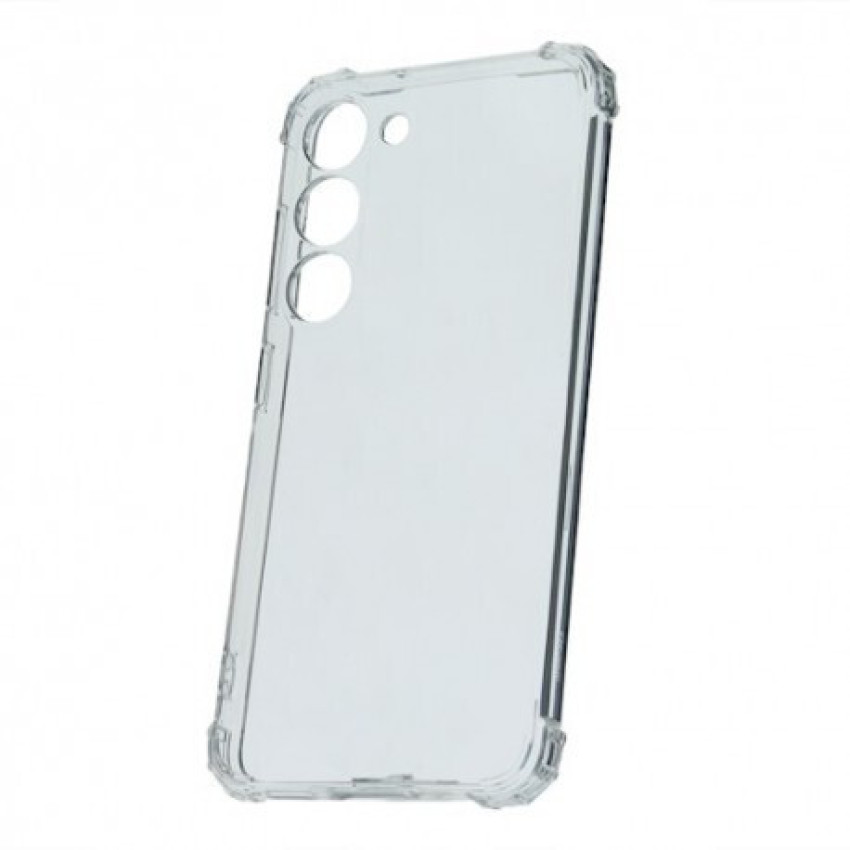 Θήκη Πλάτης Σιλικόνης Anti Shock για Samsung Galaxy S23 - Χρώμα: Διάφανο