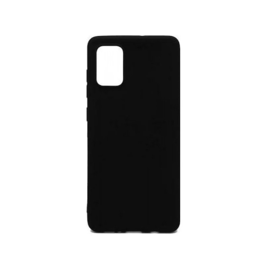 Θήκη Πλάτης Σιλικόνης Απλή για Xiaomi Redmi Note 12S - Χρώμα: Μαύρο