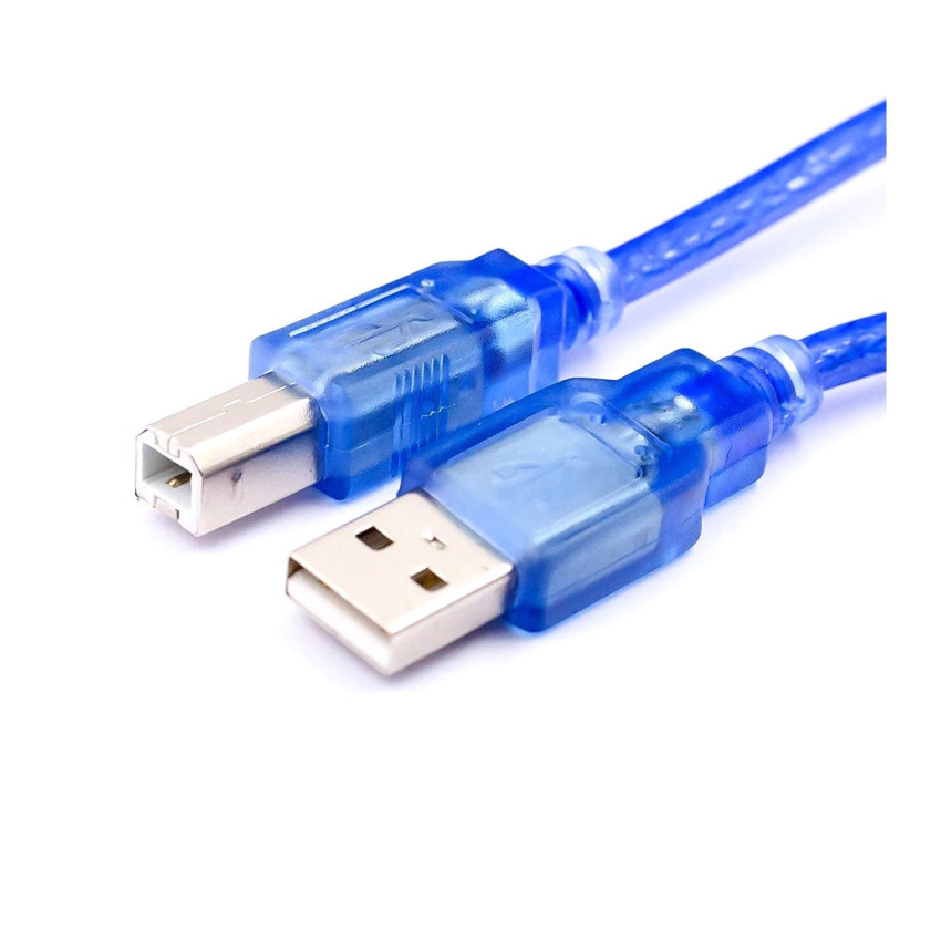 Καλώδιο USB 2.0 USB-A Male σε USB-B Male 1.5m - Χρώμα: Μπλε