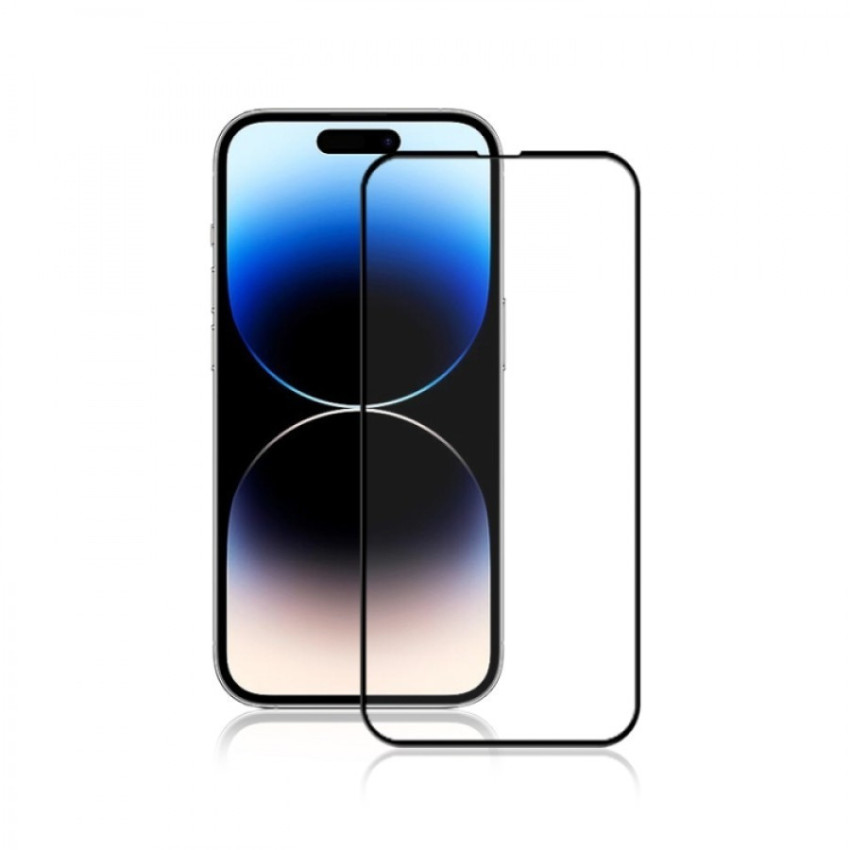 Προστασία Οθόνης Full Glass Full Glue Tempered Glass για iPhone 16 Pro - Χρώμα: Μαύρο