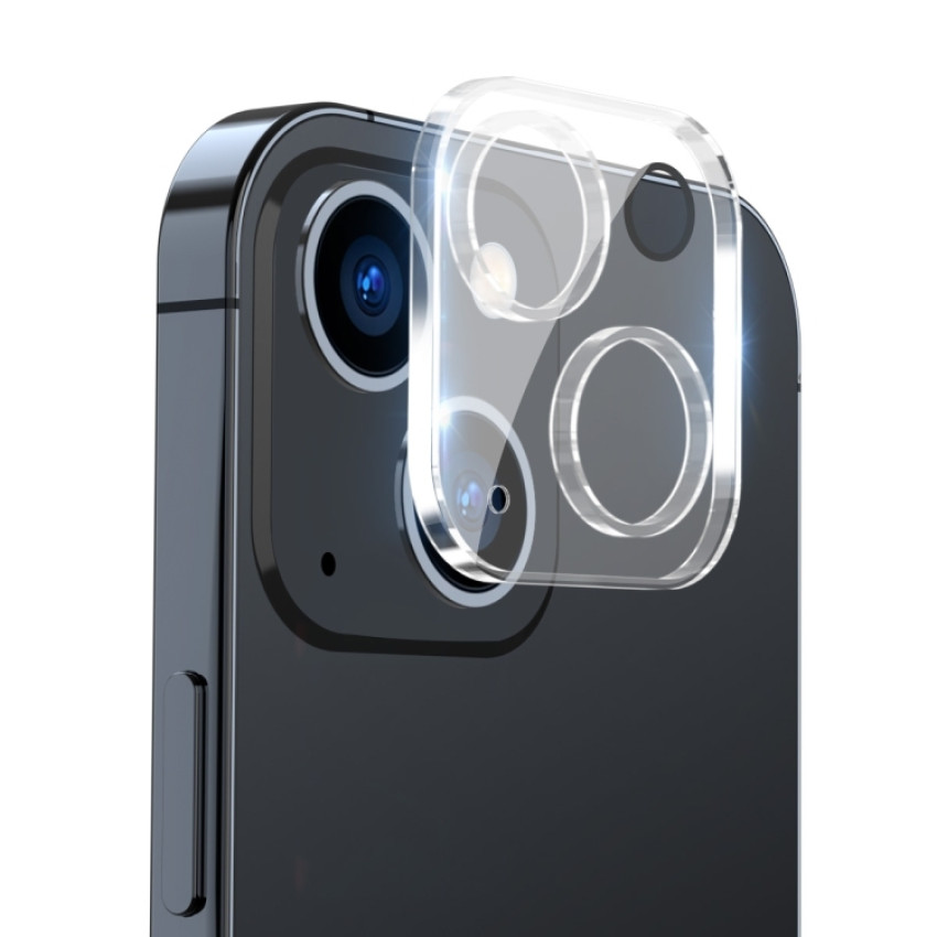 Full Cover Full Glue Tζαμάκι Προστασίας Πίσω Κάμερας για Apple iPhone 15 / 15 Plus