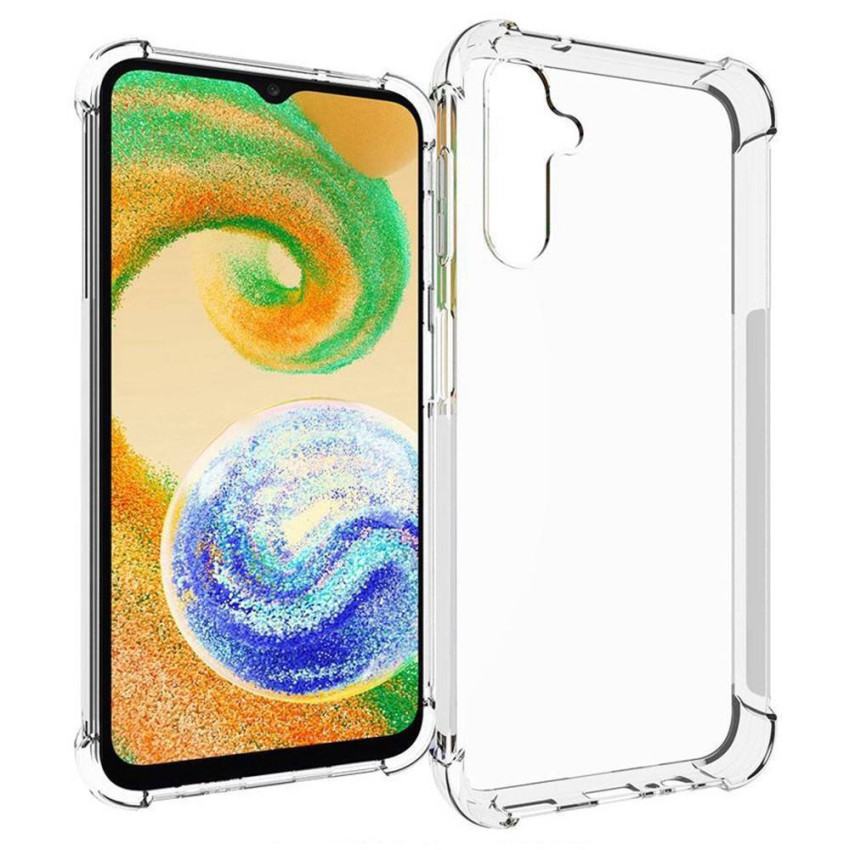 Θήκη Πλάτης Σιλικόνης Anti Shock για Samsung Galaxy A14 - Χρώμα: Διάφανο