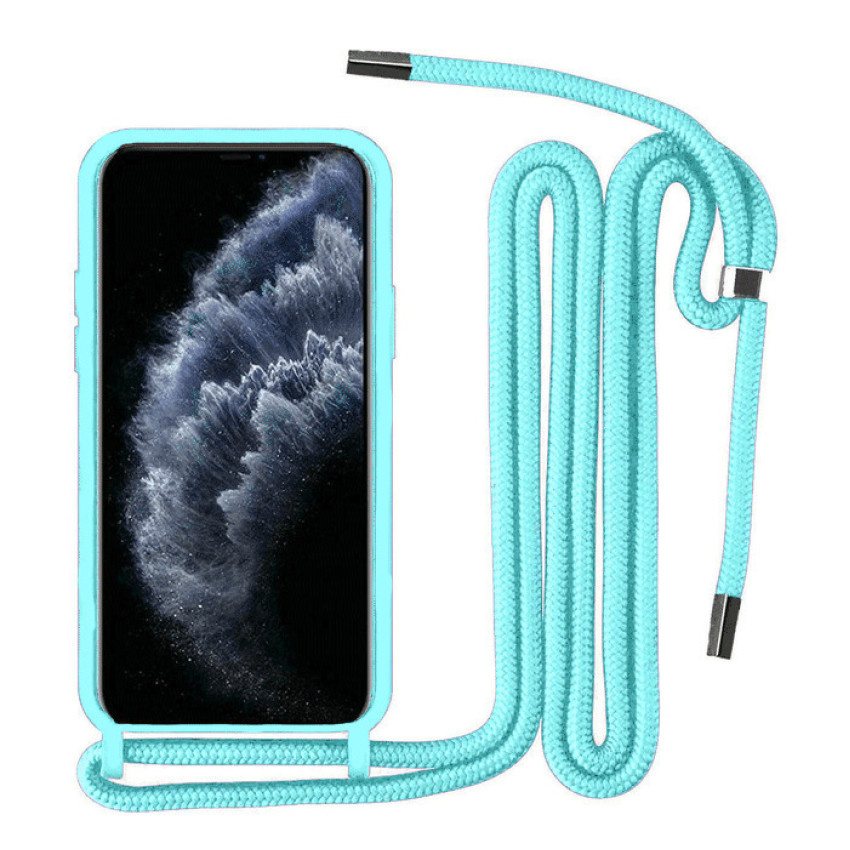 Θήκη Σιλικόνης με Λουράκι για Samsung Galaxy S23 - Χρώμα: Τιρκουάζ