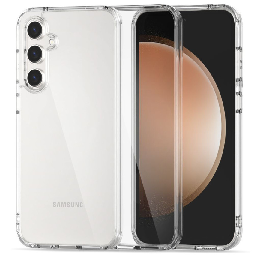 Θήκη Πλάτης Σιλικόνης Απλή για Samsung Galaxy S23 FE - Χρώμα: Διάφανο