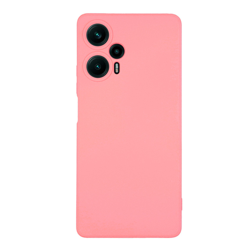 Θήκη Πλάτης Σιλικόνης Soft για Xiaomi Poco F5 - Χρώμα: Ρόζ 
