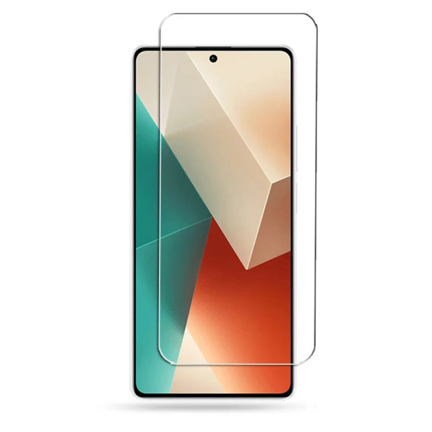 Απλό Τζαμάκι Προστασίας Οθόνης για Xiaomi Redmi 13 4G - Χρώμα: Διάφανο