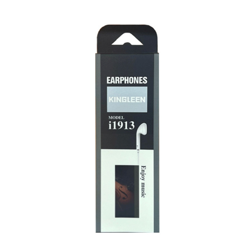KINGLEEN i1913 Ακουστικά Ενσύρματα 3.5mm in-Ear Wired Earphone 1.2m - Χρώμα: Λευκό