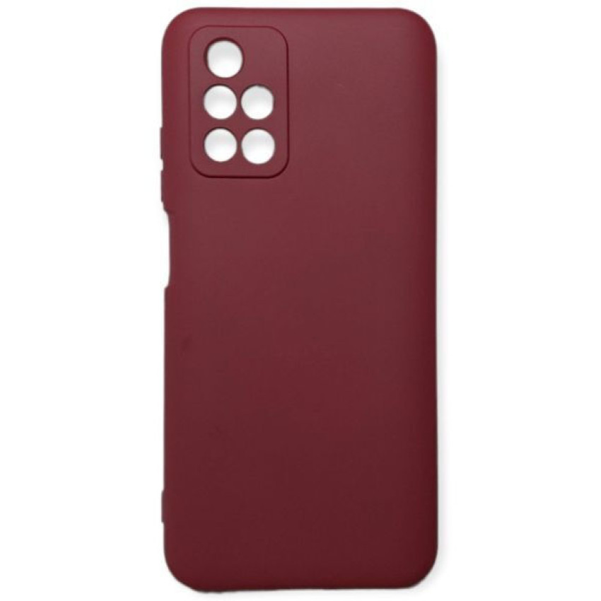 Θήκη Πλάτης Σιλικόνης Soft για Xiaomi Redmi 10 - Χρώμα: Μπορντό