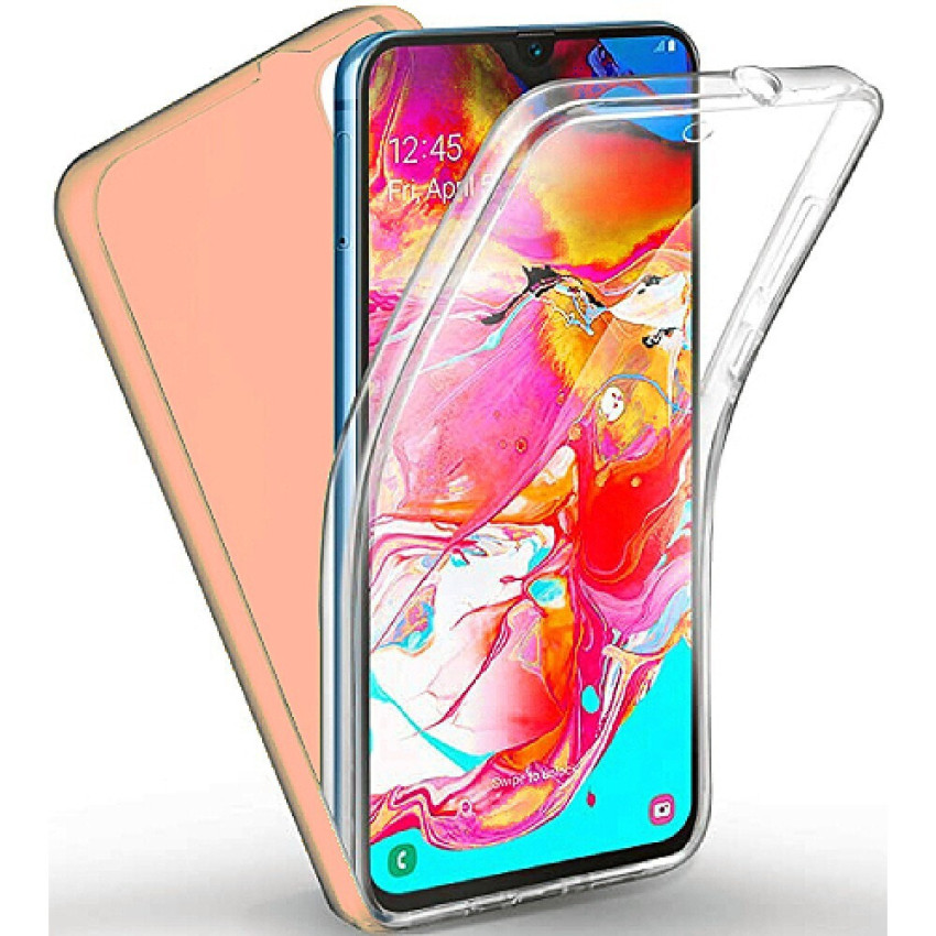 Θήκη Μπρος/Πίσω 360° για Huawei P Smart - Χρώμα: Ρόζ Χρυσό