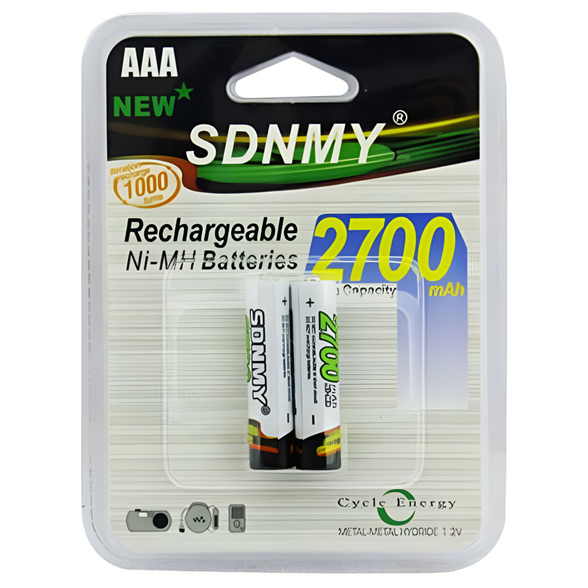 Eπαναφορτιζόμενες Μπαταρίες SDNMY AAA 2700mAh