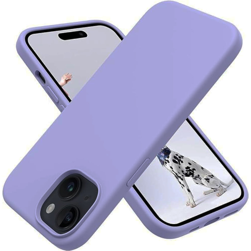 Θήκη Πλάτης Σιλικόνης Απλή για Apple iPhone 13 Pro Max - Χρώμα: Λιλά