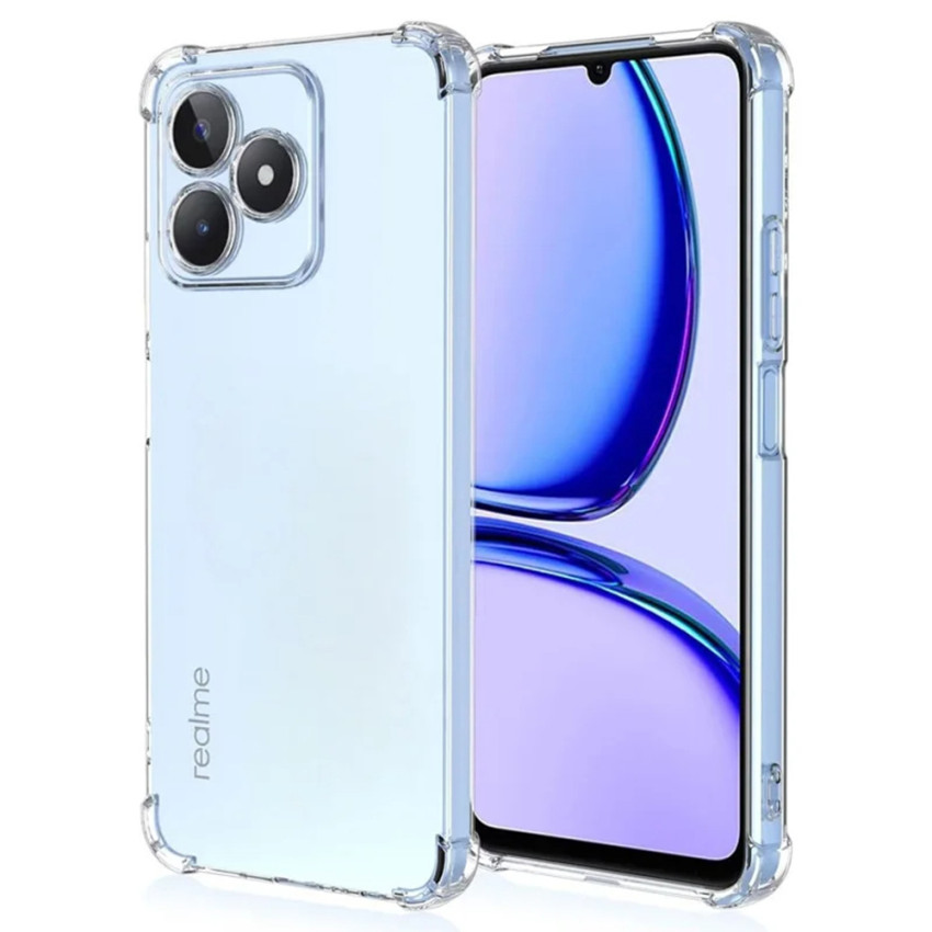 Θήκη Πλάτης Σιλικόνης Antishock για Realme C51 - Χρώμα: Διάφανο