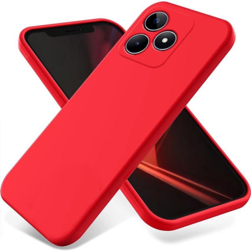 Θήκη Πλάτης Σιλικόνης Soft για Realme C51 - Χρώμα: Κόκκινο