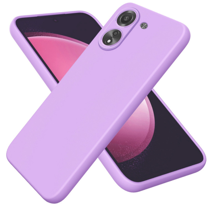 Θήκη Πλάτης Σιλικόνης Απλή για Xiaomi Redmi A5 - Χρώμα: Λιλά