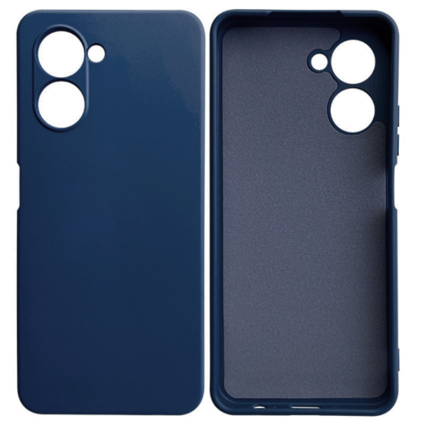 Θήκη Πλάτης Σιλικόνης Soft για Realme C33 - Χρώμα: Σκούρο Μπλέ