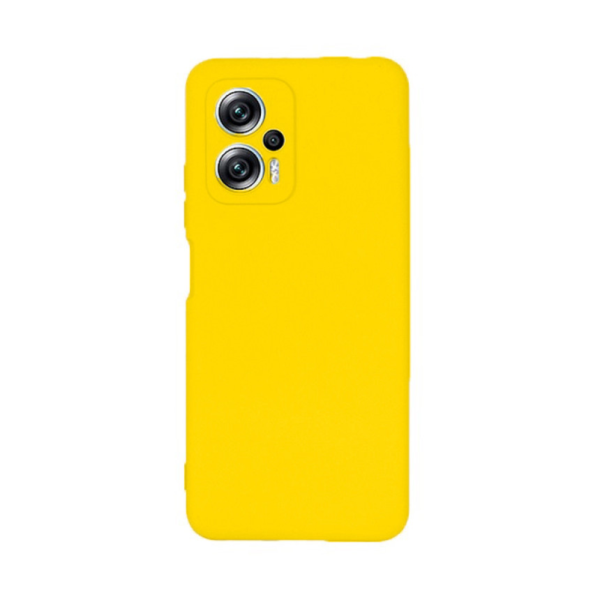 Θήκη Πλάτης Σιλικόνης Soft για Xiaomi Poco X4 GT - Χρώμα: Κίτρινο