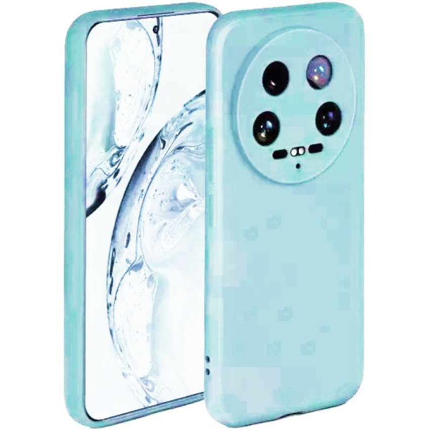 Θήκη Πλάτης Σιλικόνης Απλή για Xiaomi 14 Ultra - Χρώμα: Baby Blue
