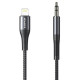 AWEI CL-116L Καλώδιο Lightning σε 3.5mm Jack Male 1m - Χρώμα: Μαύρο